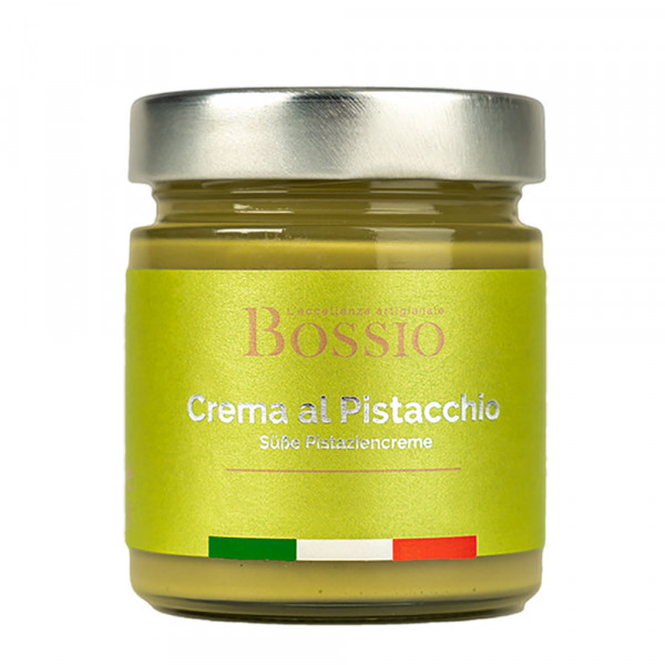 Bossio - Crema al Pistacchio - süße Pistaziencreme - italienische Spezialität - 200g Glas